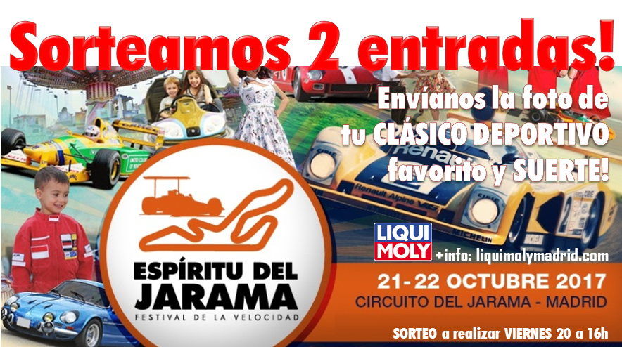 Este finde visita el stand LIQUI MOLY en Espiritu del Jarama! Hoy Sorteamos 2 entradas